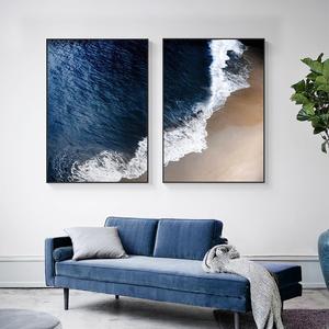 Quadro su tela Spiaggia e onde