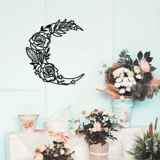 Decorazione fiore e luna