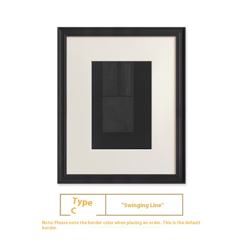 Quadro con linee bianche e nere