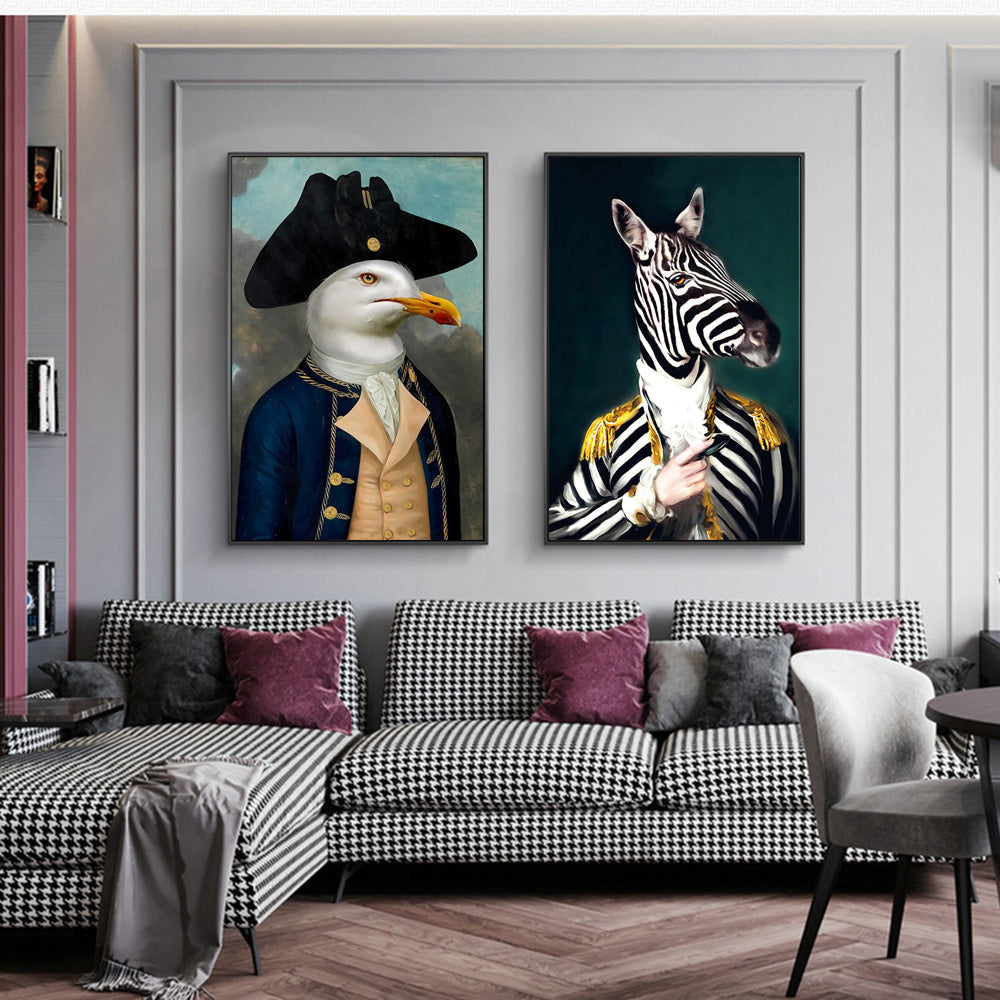 Quadro zebra astratto