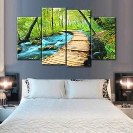 Quadro su tela Sentiero nella foresta