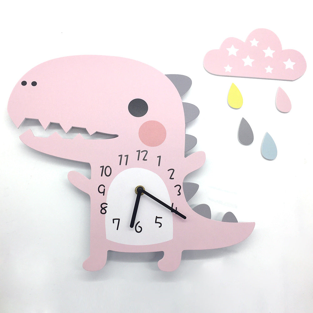 Orologio da parete Dinosauro cloud azzurro