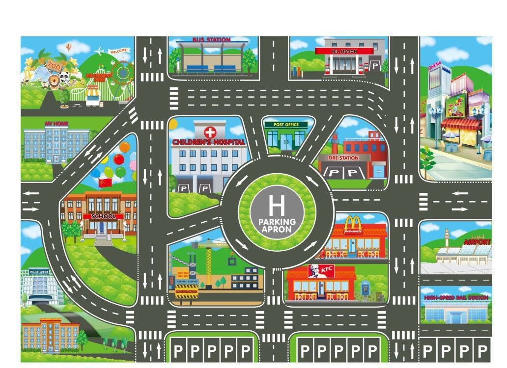 Tappeto gioco auto