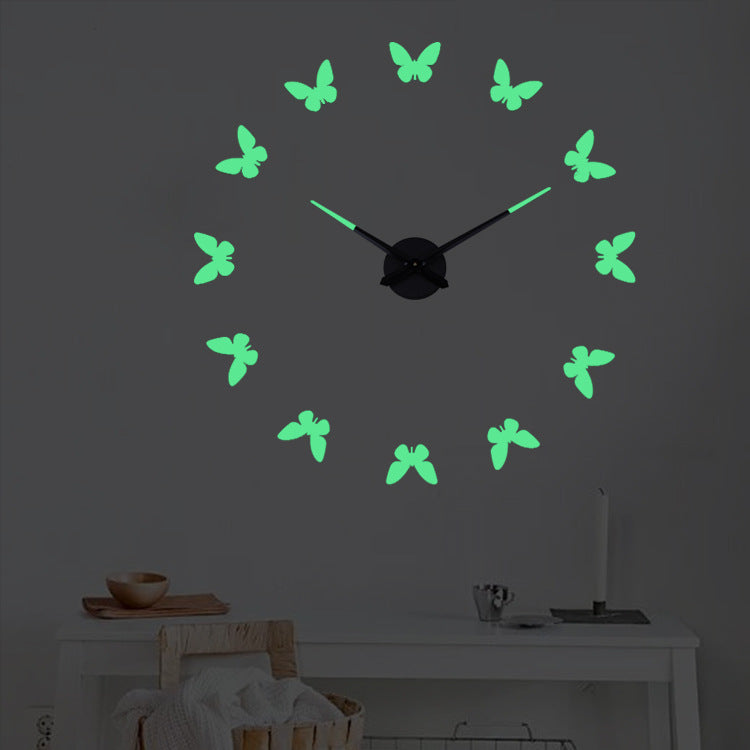 Orologio da parete Numeri romani neon