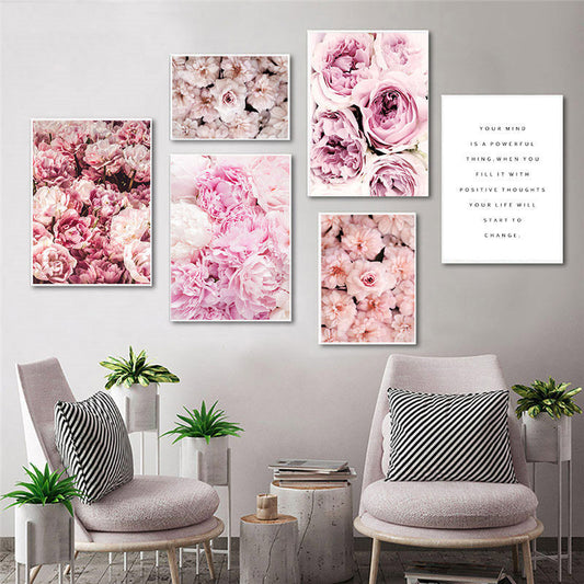 Poster Peonie rosa