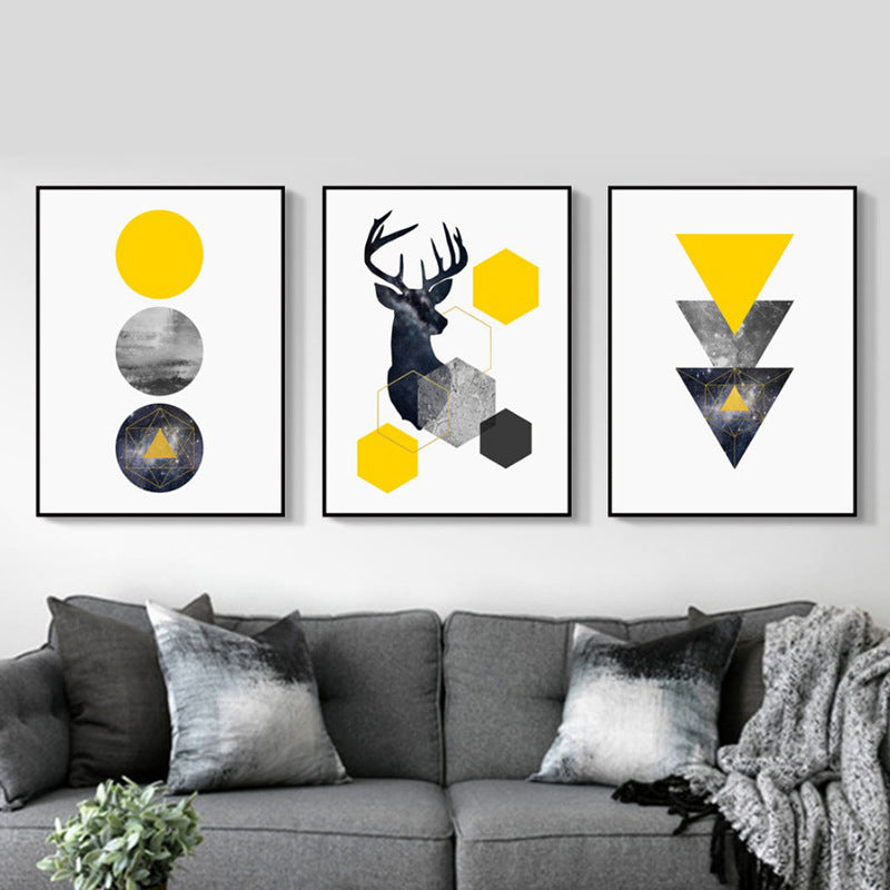Quadro geometrico animale
