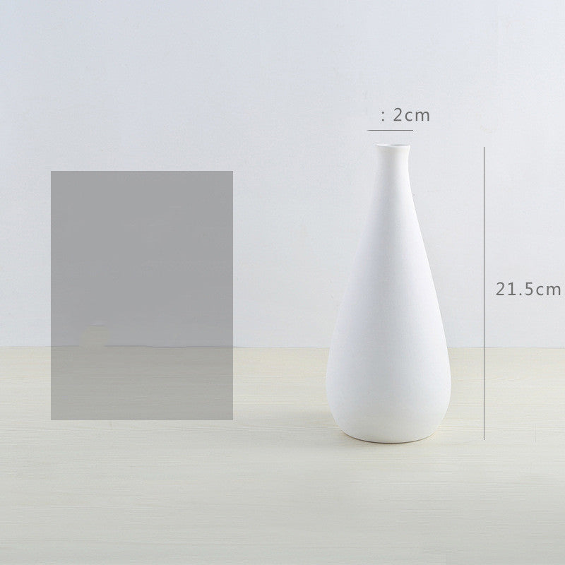 Vaso ceramica bianca
