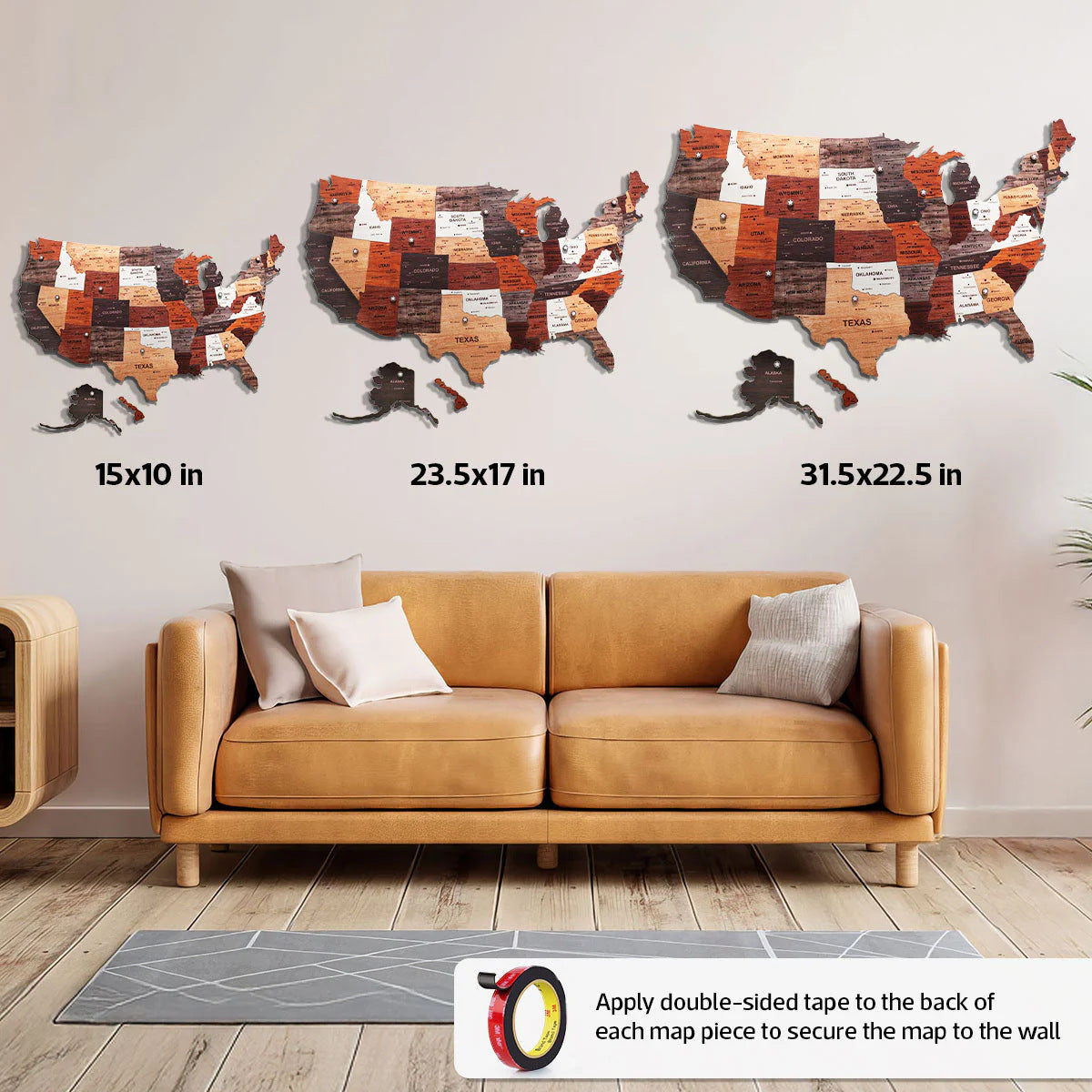 Puzzle mappa mondo legno