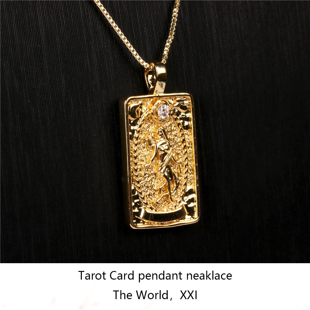 Collana tarocchi ventidue arcani mini oro