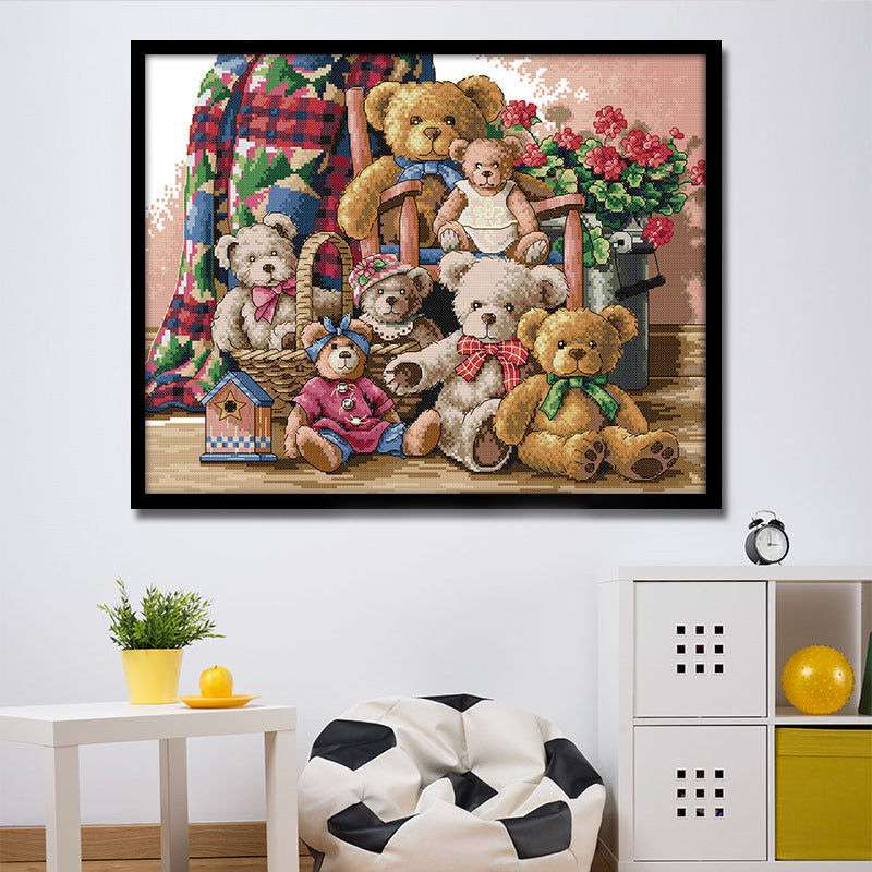 Quadro cartoon tessuto