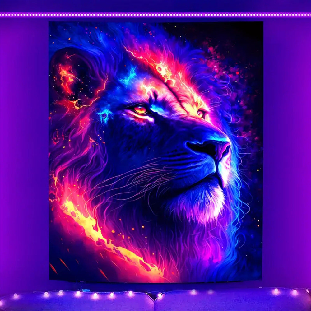 Tappeto teschio fluorescente
