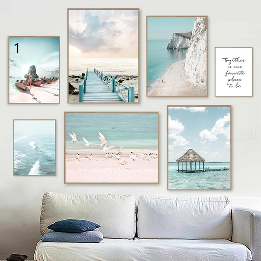 Quadro su tela Paesaggi spiaggia estivi