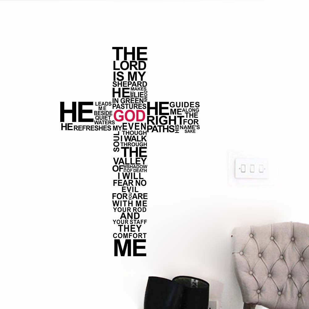 Wall decal lettere e croci