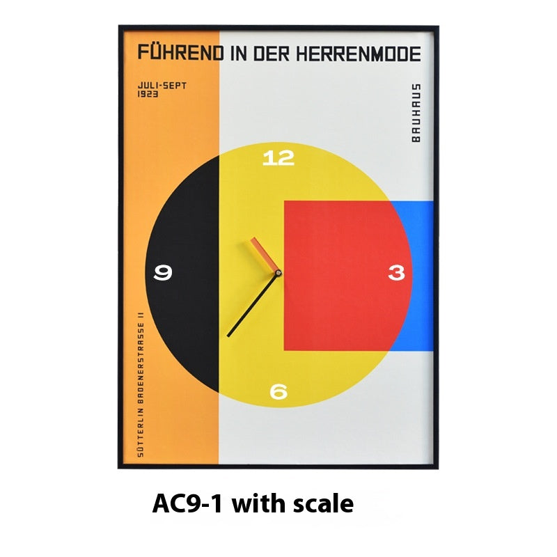 Orologio da parete Bauhaus geometrico