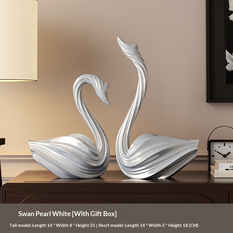 Scultura cigno minimalista