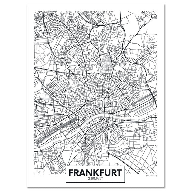Tela Mappa Città