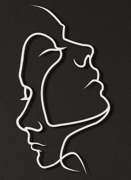 Silhouette Coppia Astratta