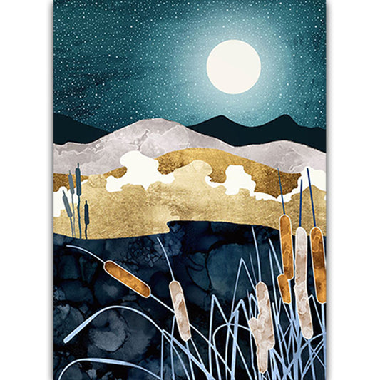 Quadro su tela Montagne astratte quattro quadri freddi