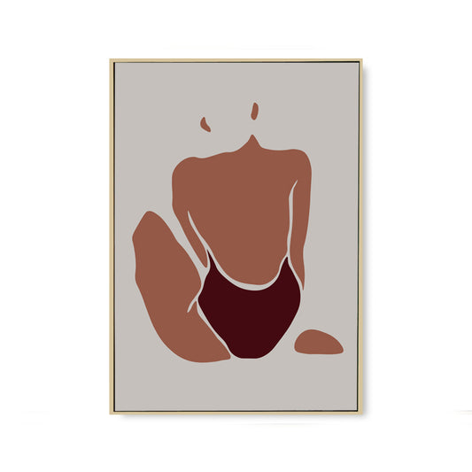 Quadro su tela Ragazza tropicale