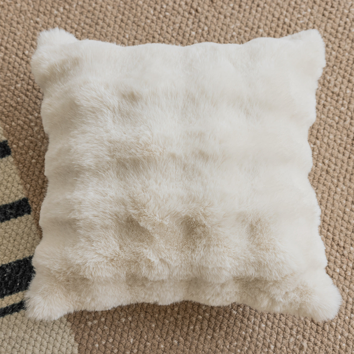 Copricuscino cotone crema