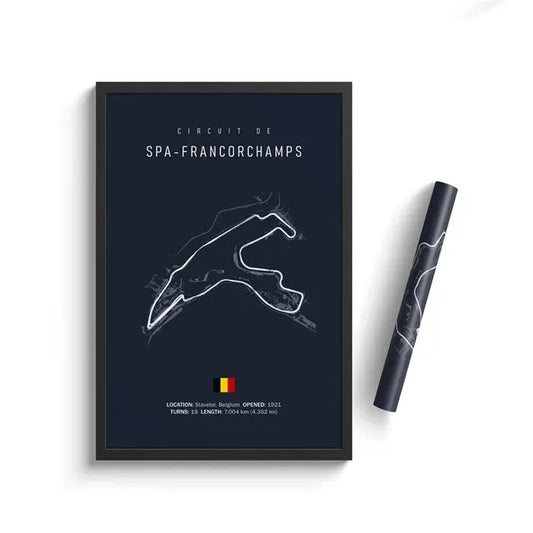 Quadro su tela Circuito di corse