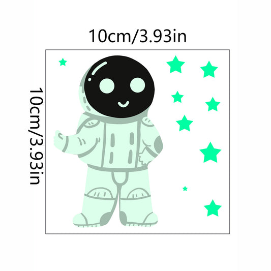 Adesivo murale Stella e astronauta