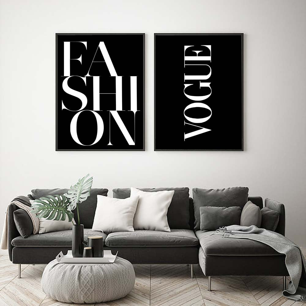 Poster bianco e nero