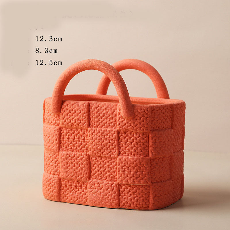 Vaso forma borsa Morandi