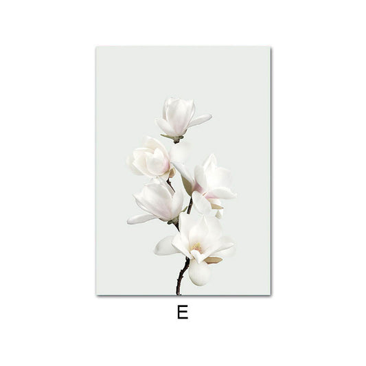Quadro su tela Peonia rosa pallido botanica