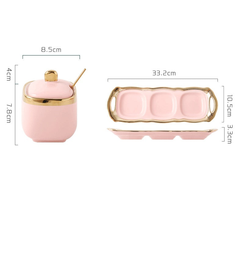 Contenitori ceramica rosa