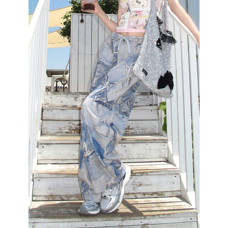 Pantaloni fiore vintage