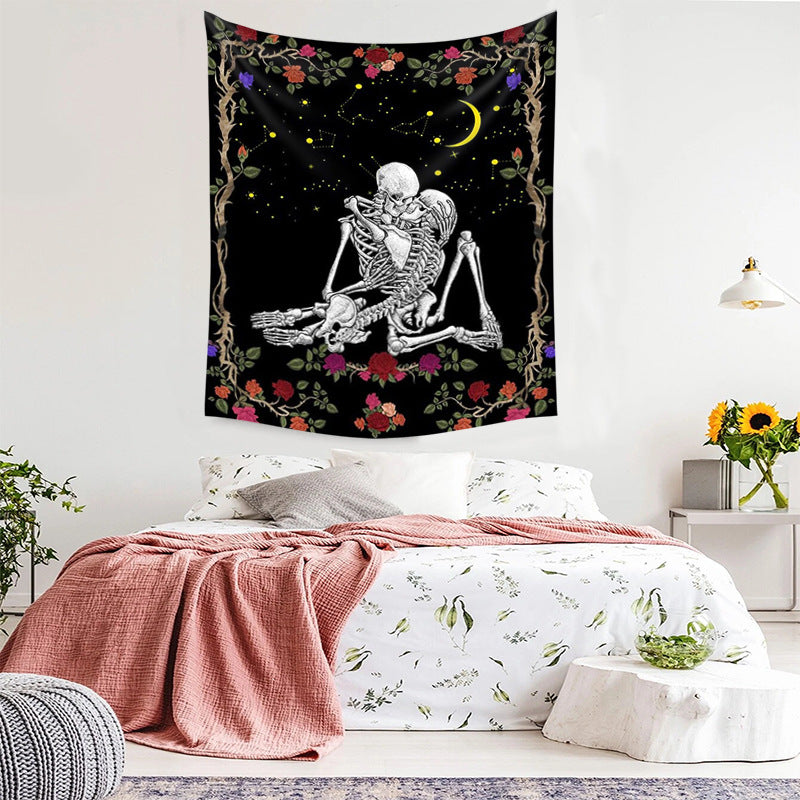 Arazzo Teschio Rose