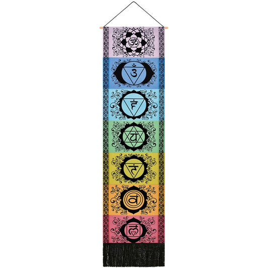 Arazzo Mandala chakra sei colori
