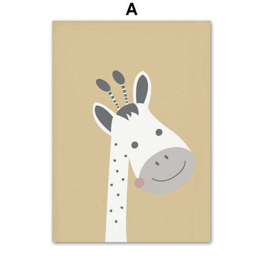 Poster Leone, zebra, orso, tigre