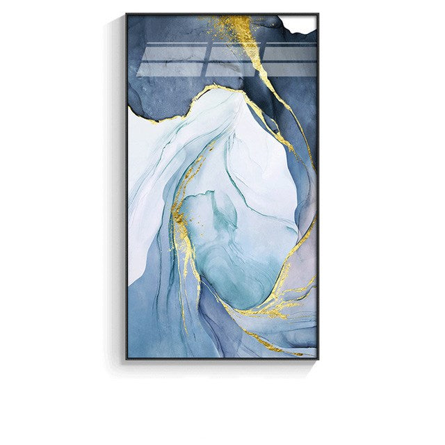 Quadro nuvola blu astratta