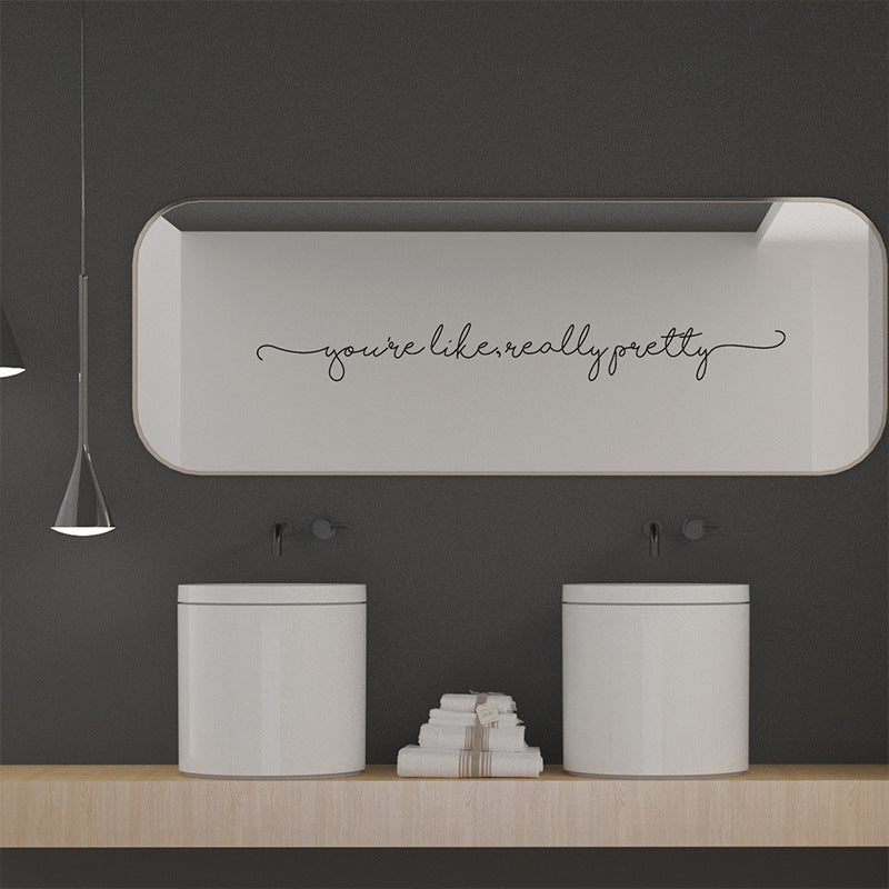 Specchio murale lettere