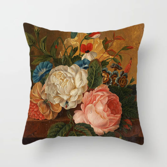 Federe rose vintage sfondo nero