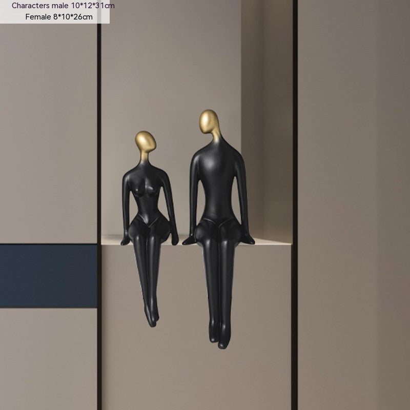 Scultura coppia minimalista