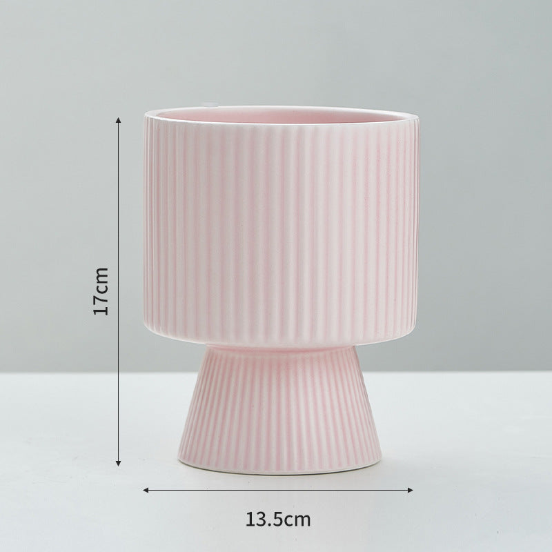 Vaso ceramica righe