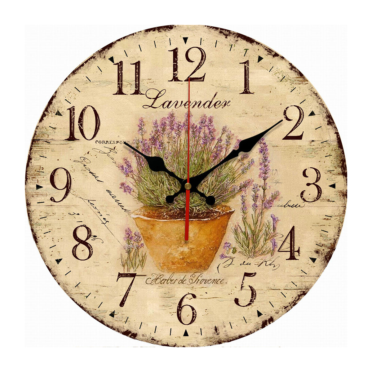 Orologio da parete Lavanda provenzale
