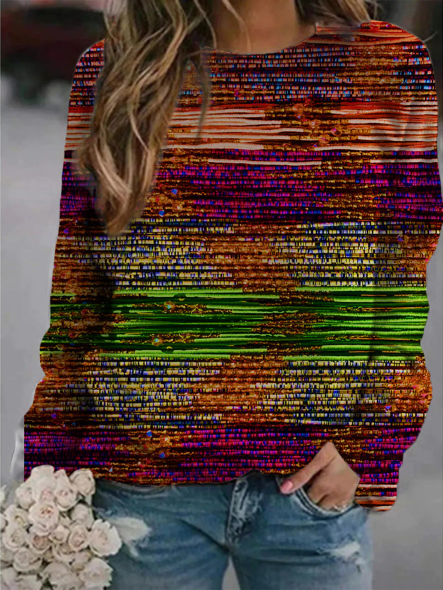 Pullover donna astratto dipinto