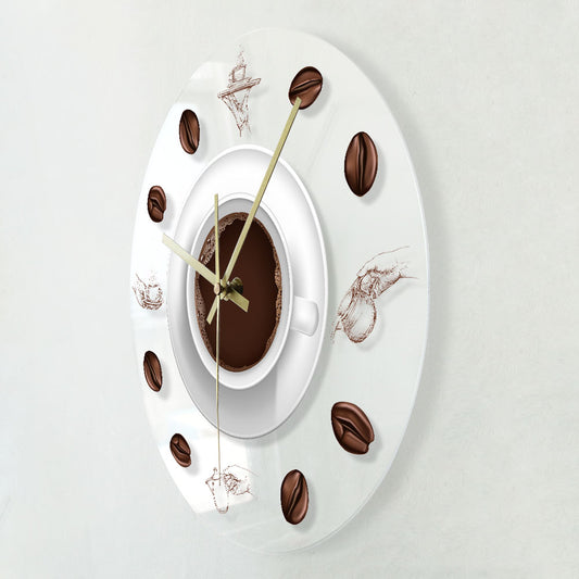 Orologio da parete Tazza caffè chicchi