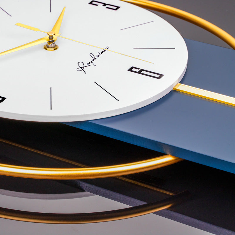 Orologio da parete Forma ovale blu