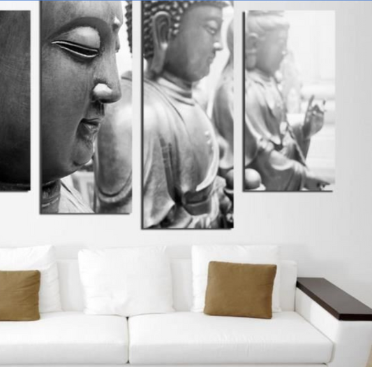 Quadro su tela Quattro Buddha