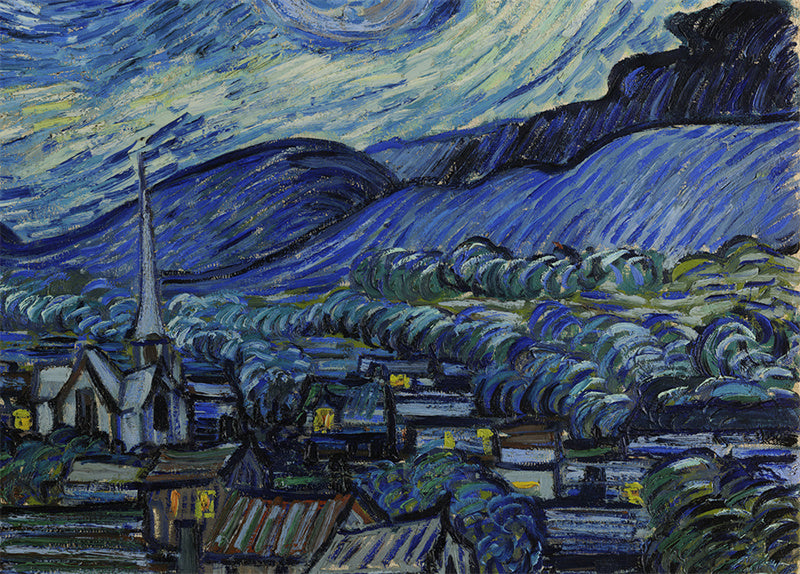 Quadro tela notte stellata