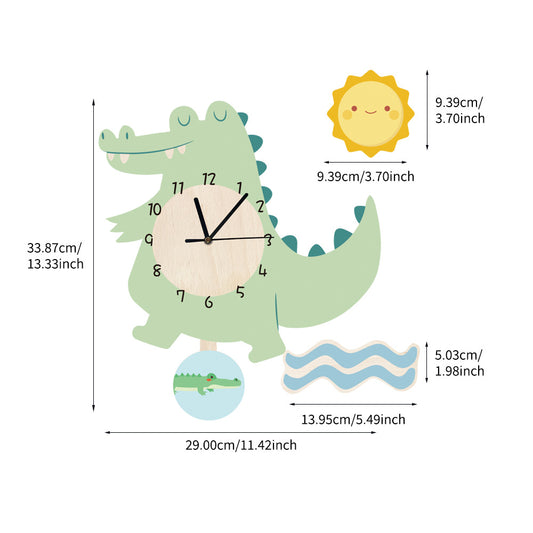 Orologio da parete Dinosauro bimbi