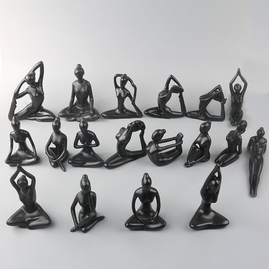 Scultura ragazza yoga