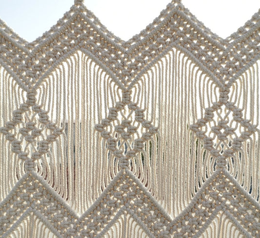 Arazzo Macramé pattern geometrico