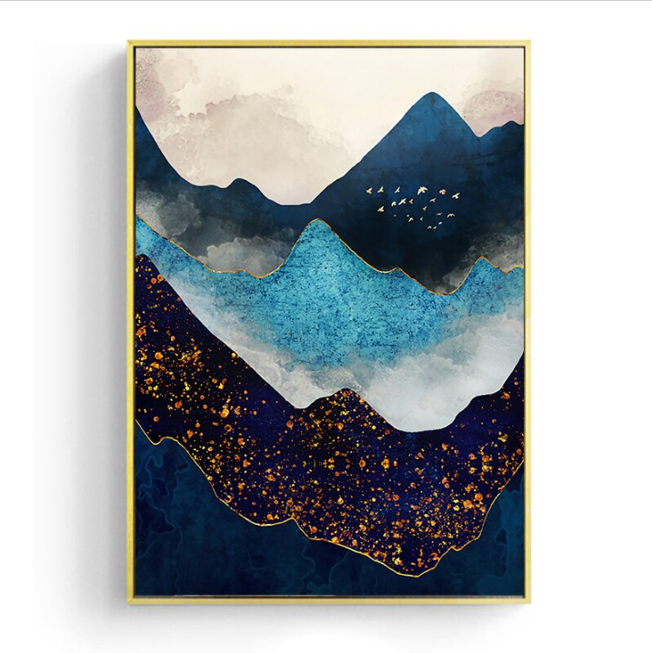 Quadro luna sul mare
