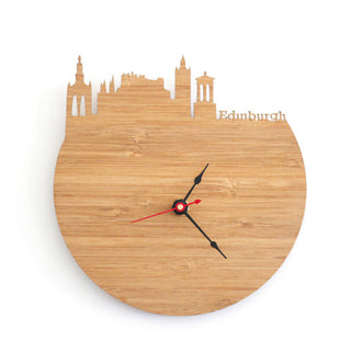 Orologio da parete Skyline edinburgh legno